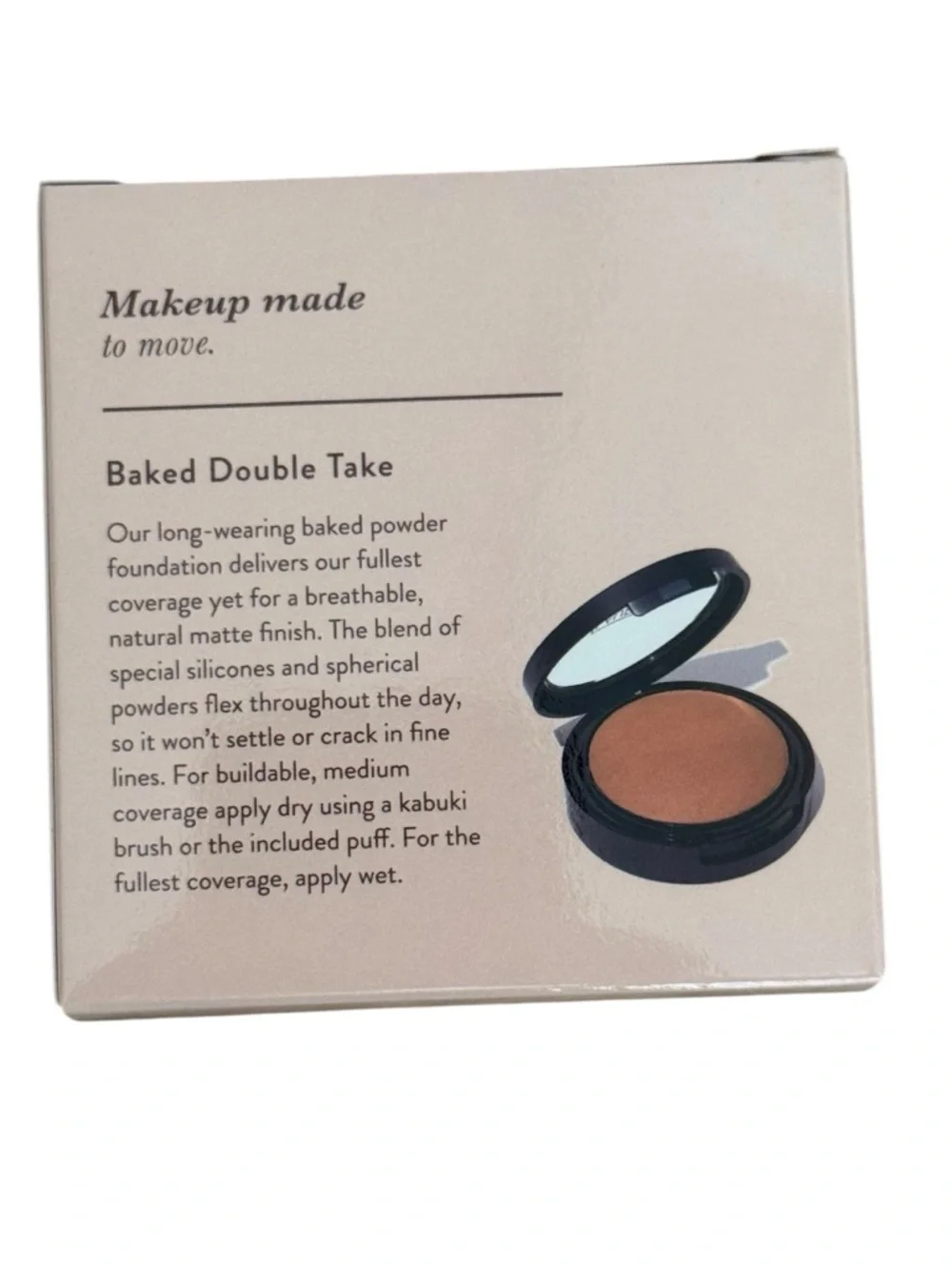 Laura Geller Double Take Baked Powder Foundation (Deep) – Full Coverage Matte
